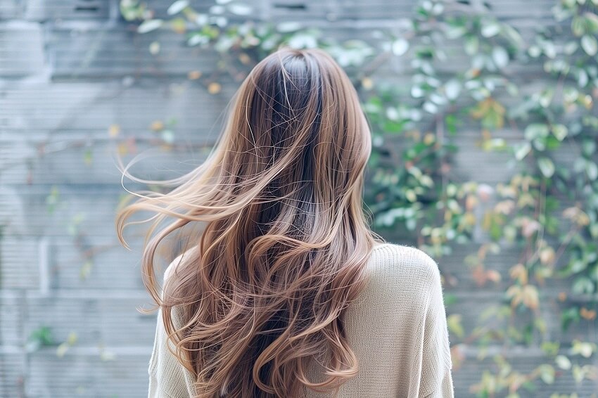 cheveux en pleine santé