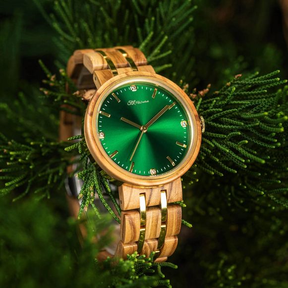 montre en bois femme